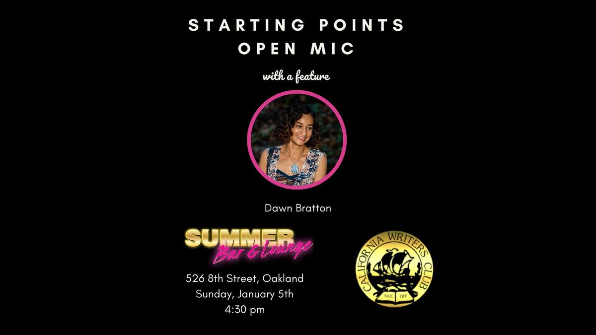 Starting Points January Open Mic