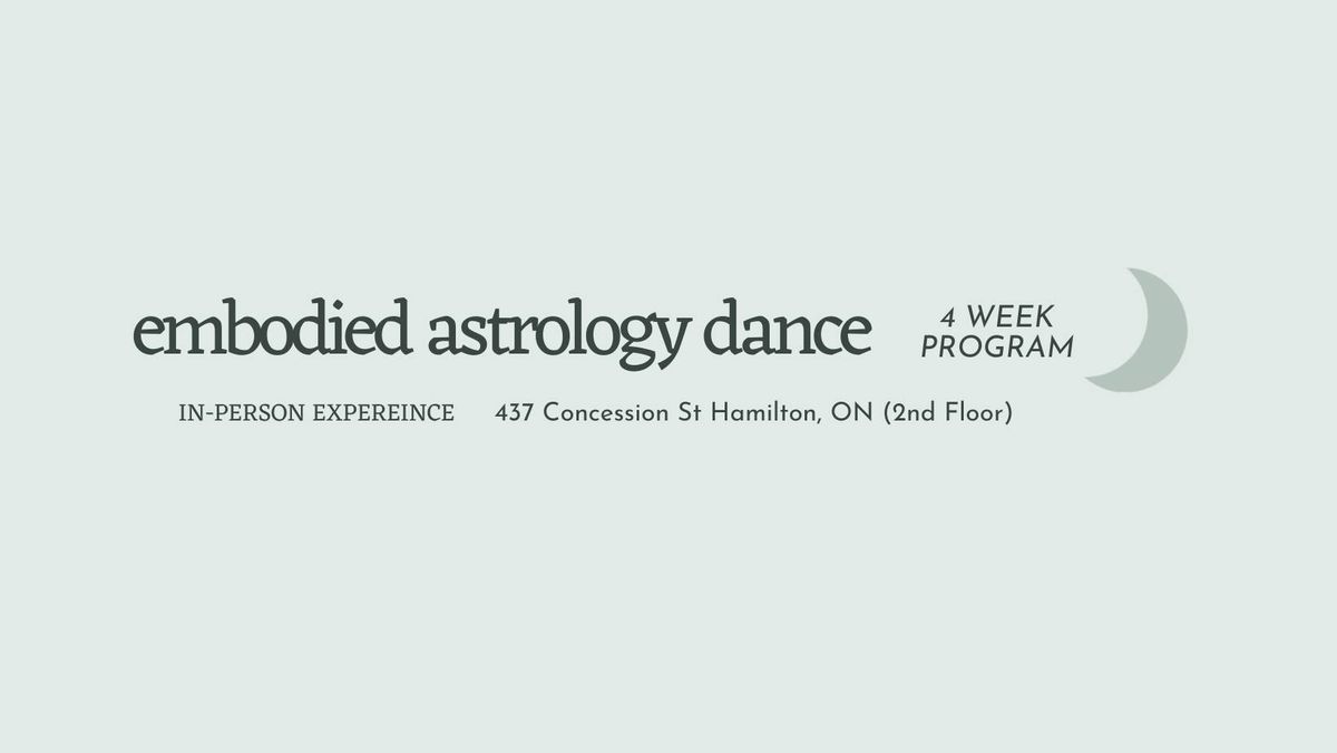 Embodied Astrology Dance | 4-Week Course