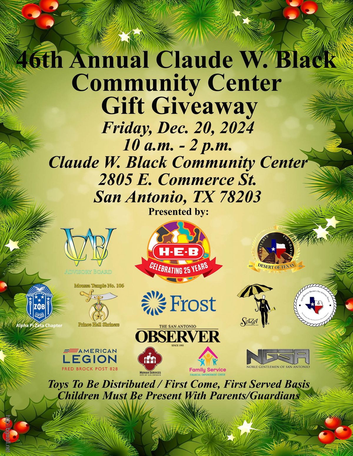 46th Annual CWB Holiday Gift Giveaway