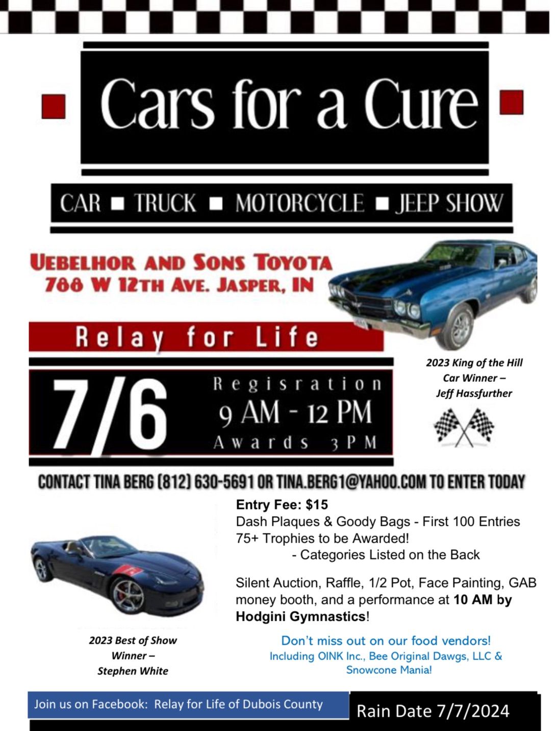 Relay for Life Cars for a Cure