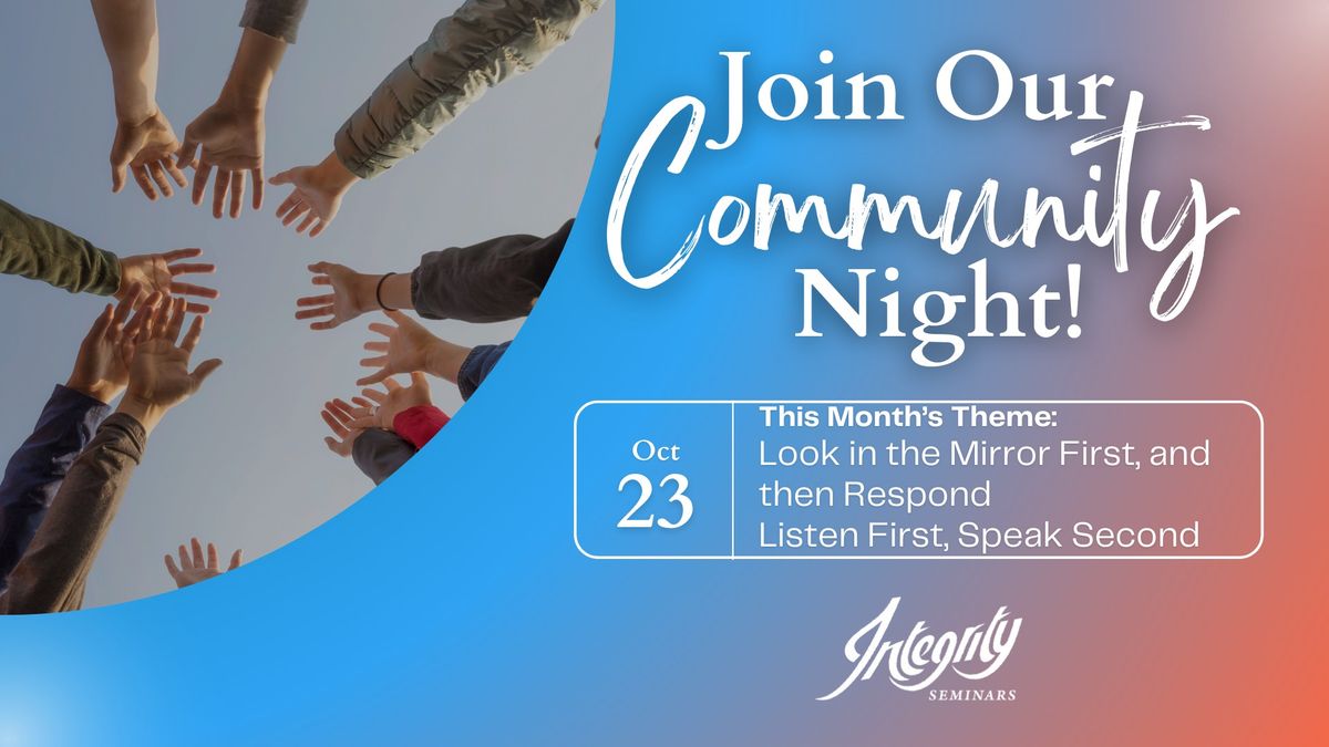 October Community Night - Principles 9 and 10 + Costume Contest