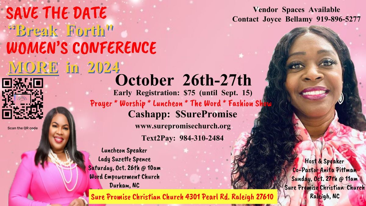 2024 WOMEN\u2019S "BREAK FORTH" CONFERENCE