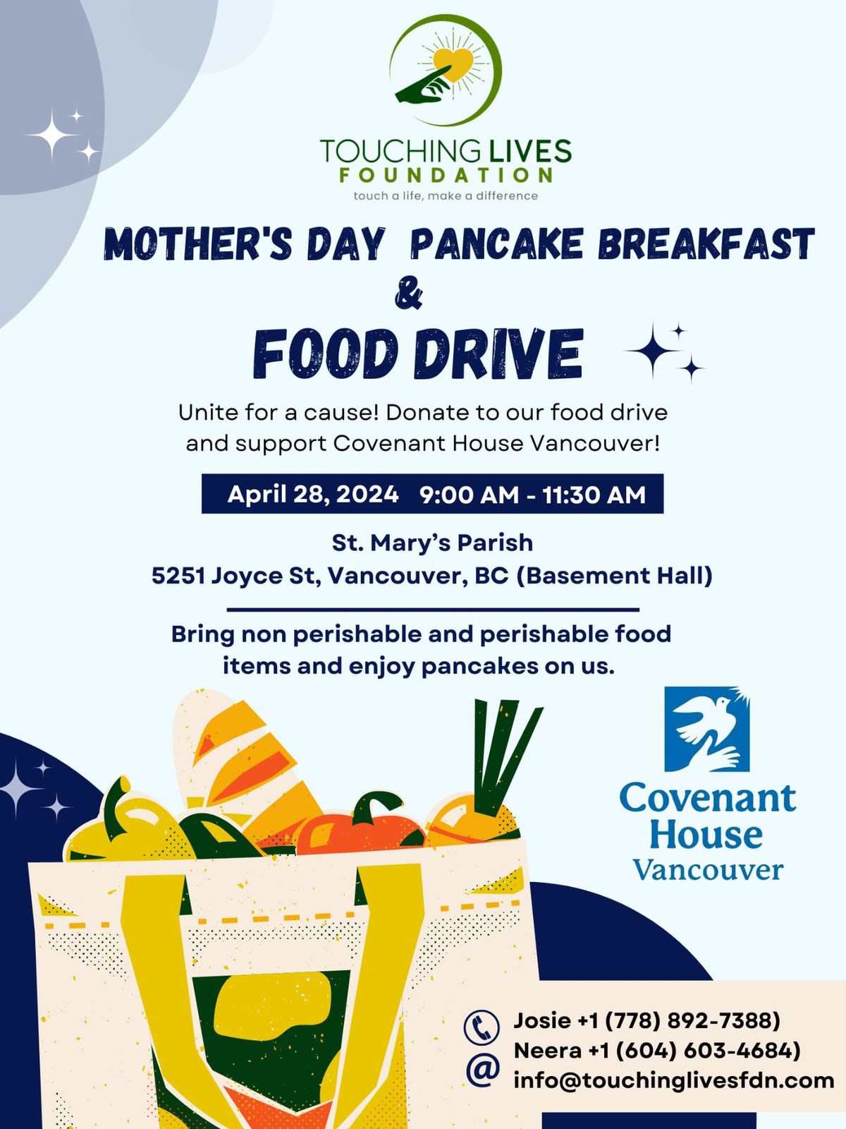 Mothers Day Pancake Breakfast & Food Drive 