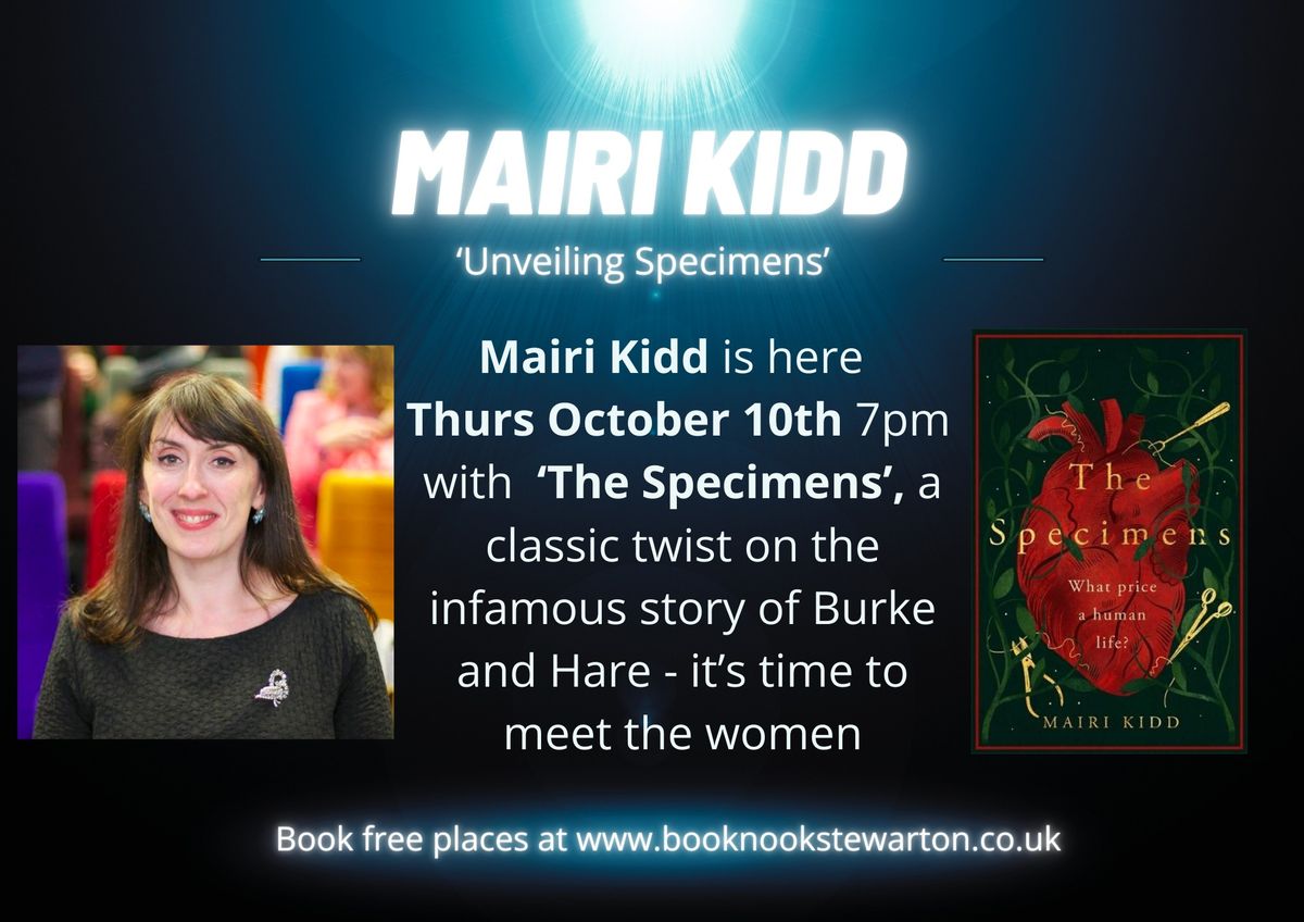  Unveiling \u2018Specimens\u2019: An Evening with Mairi Kidd