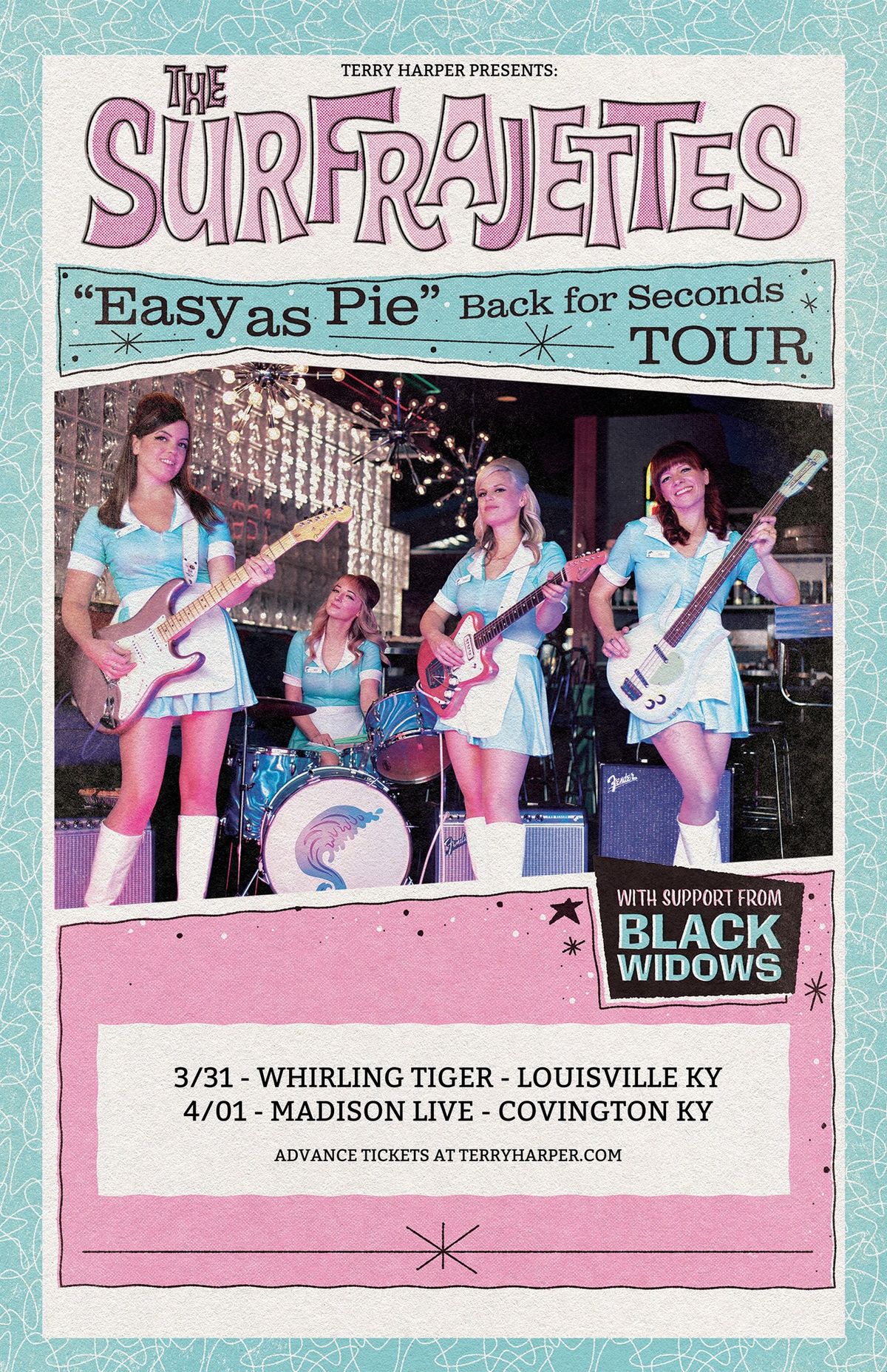 The Surfrajettes w\/ Black Widows - Louisville KY