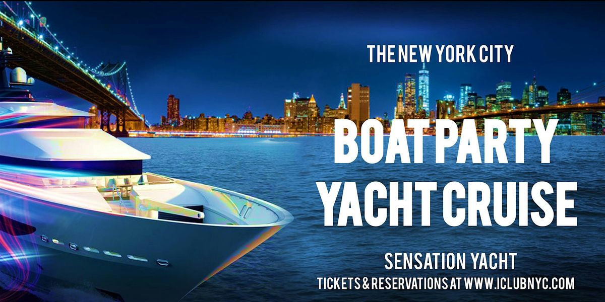 BOAT PARTY YACHT SUNSET CRUISE | STATUE OF LIBERTY