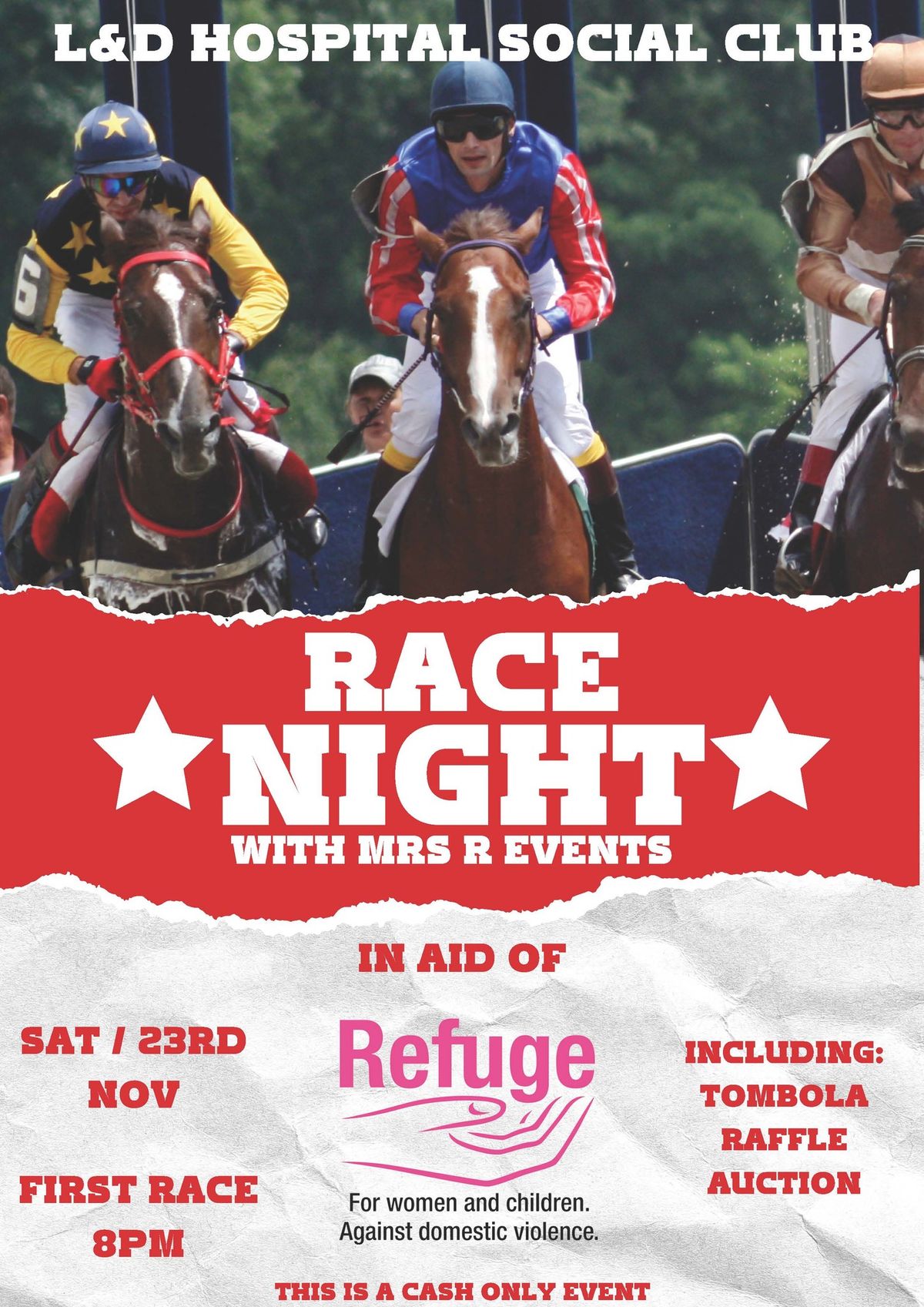 Charity Race Night - Refuge (Domestic Violence) 