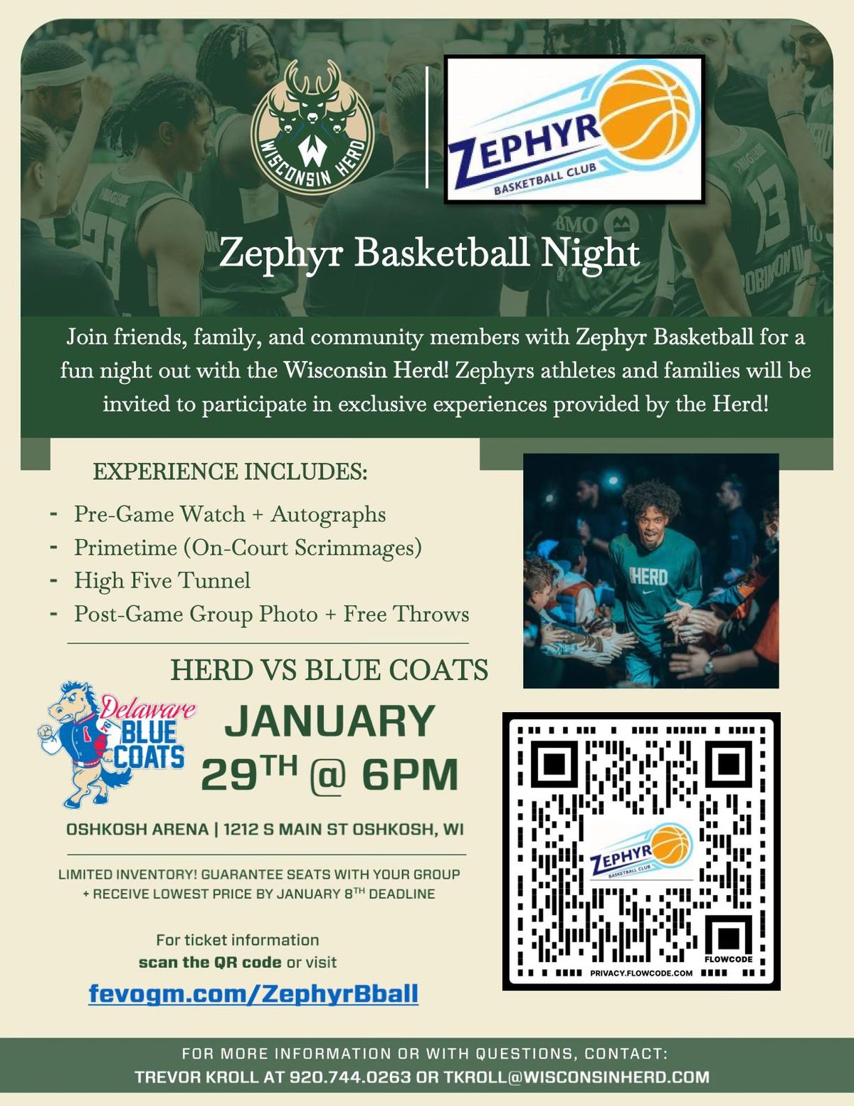 Zephyrs Night with the Wisconsin Herd