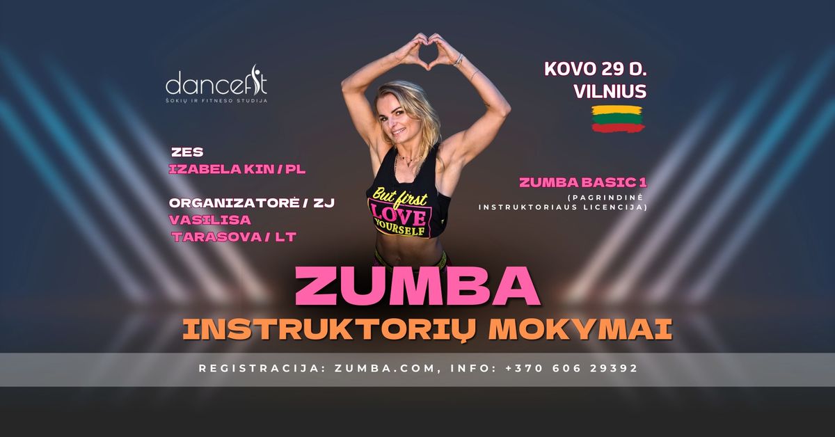 Zumba instruktori\u0173 mokymai (Zumba Basic 1, Zumba Kids) Vilnius \ud83c\uddf1\ud83c\uddf9