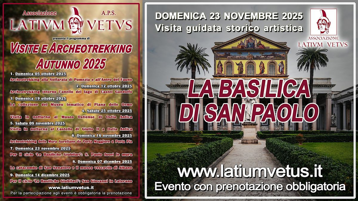 Visita alla Basilica di San Paolo fuori le Mura