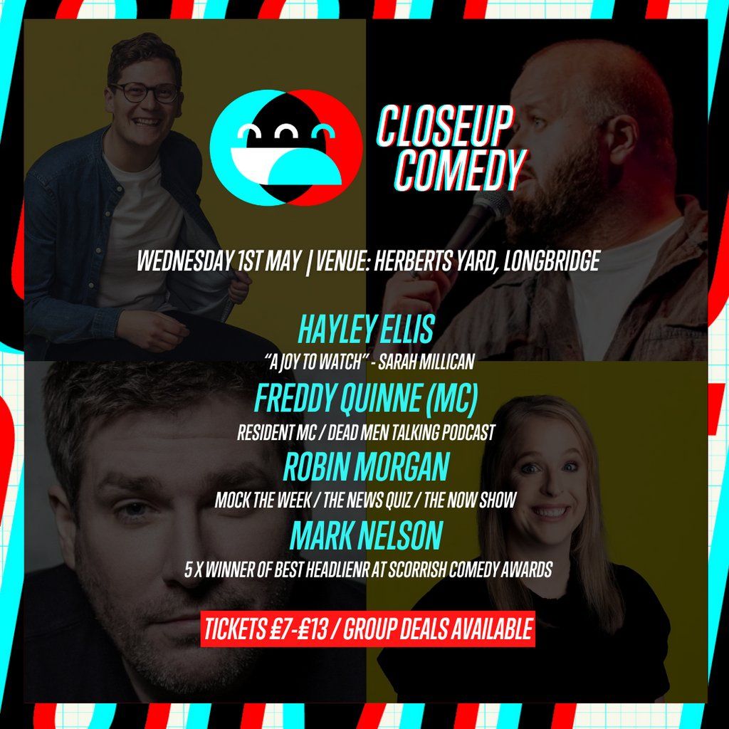 CLOSEUP COMEDY at Herberts Yard w\/ Mark Nelson and more.