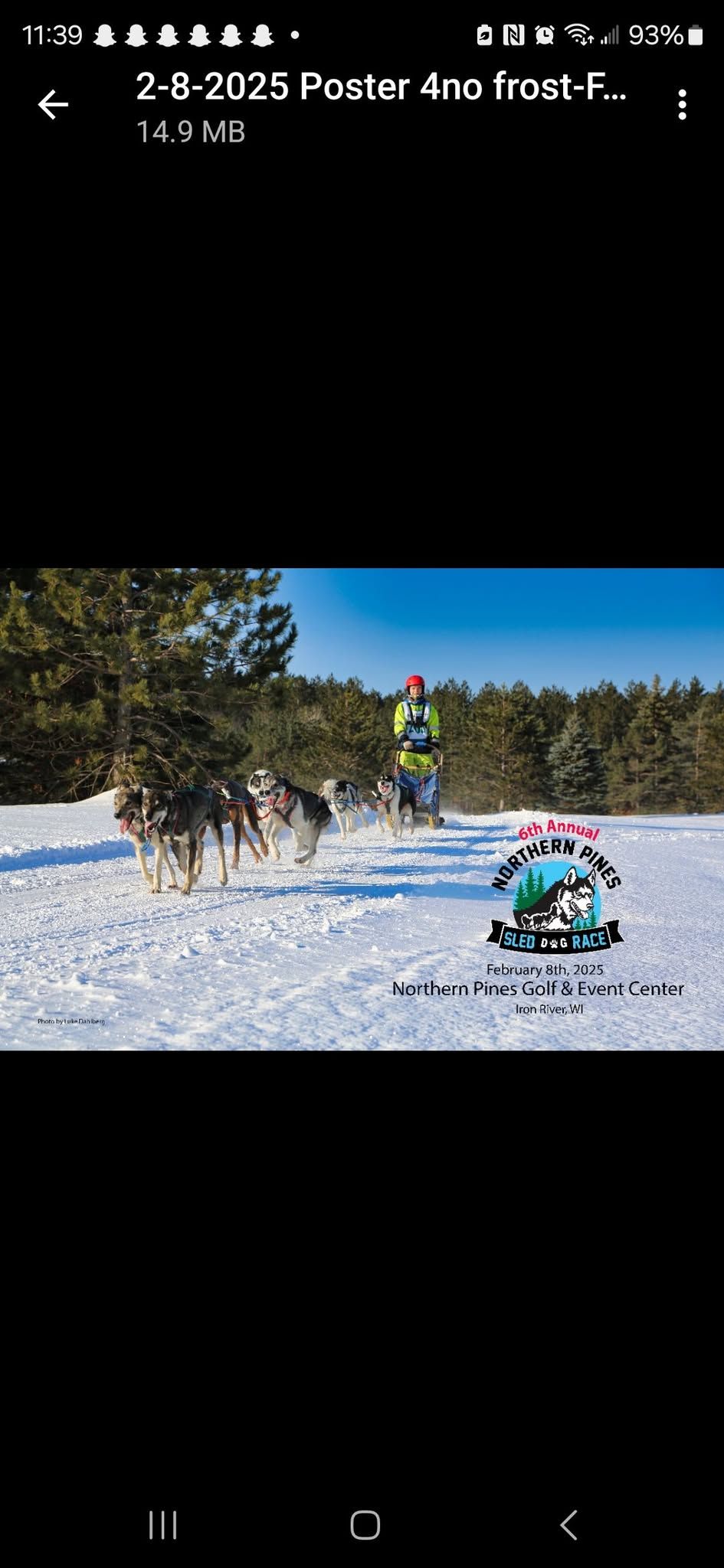 6th Annual Northern Pines Sled Dog Race