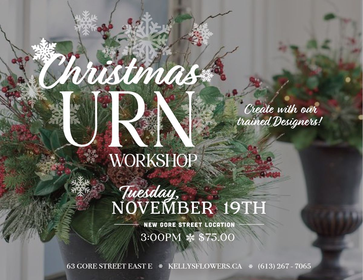 Daytime Christmas Urn Workshop