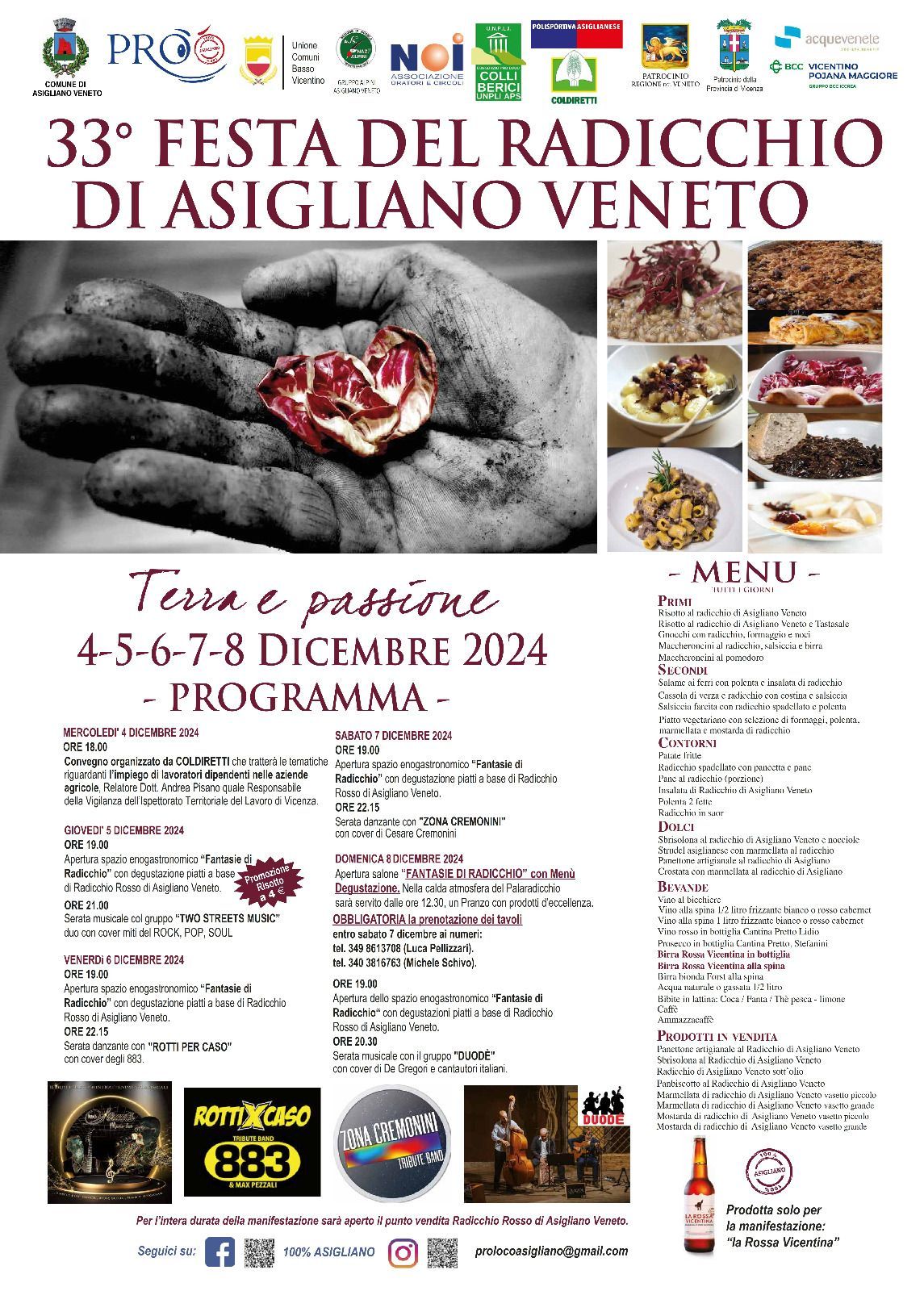 33\u00b0 FESTA DEL RADICCHIO DI ASIGLIANO VENETO