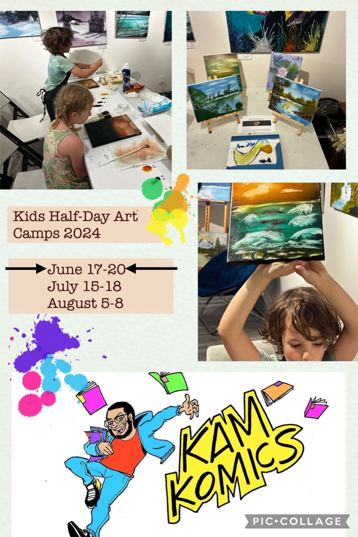 Kids Half Day Art Camp: June 17-20