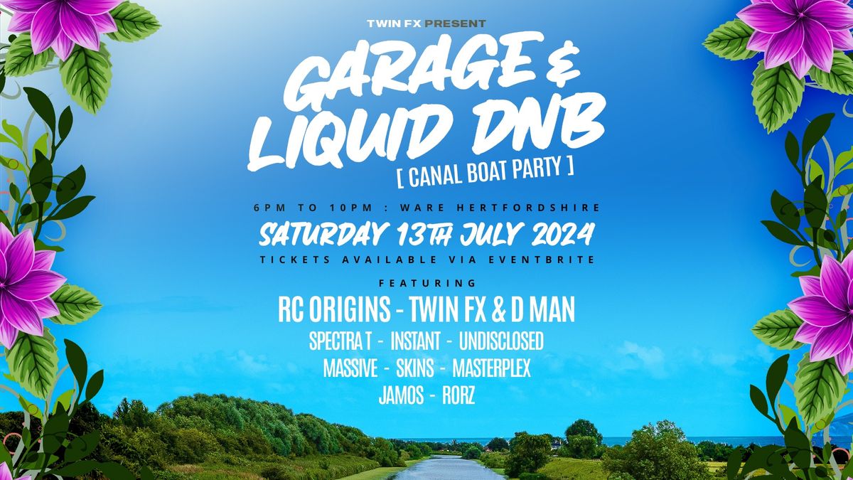 TWIN FX & D MAN BOAT PARTY LIQUID & DNB + AFTERPARTY 