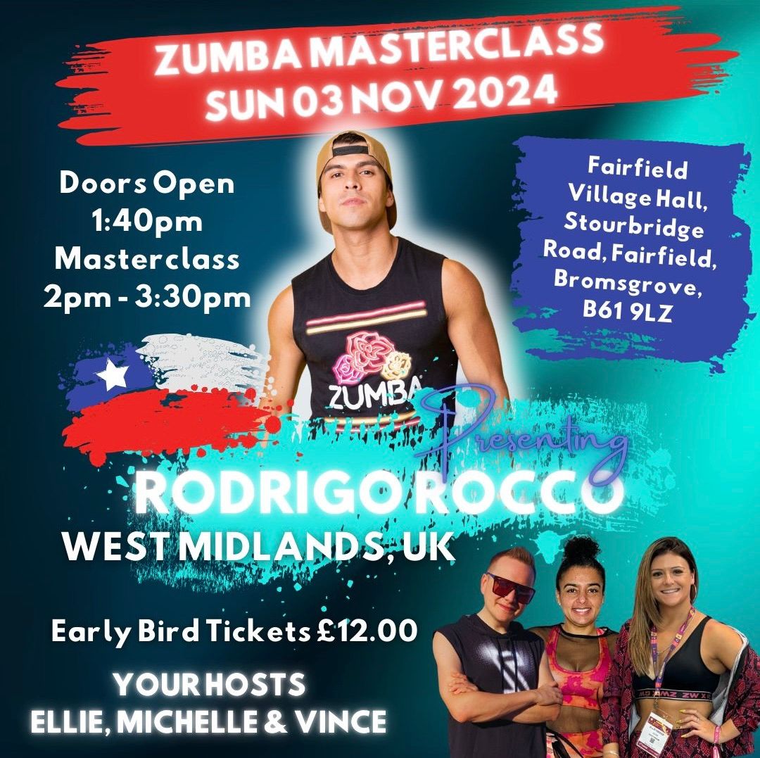 Zumba Masterclass with Rodrigo Rocco in West Midlands, UK \ud83c\uddec\ud83c\udde7 