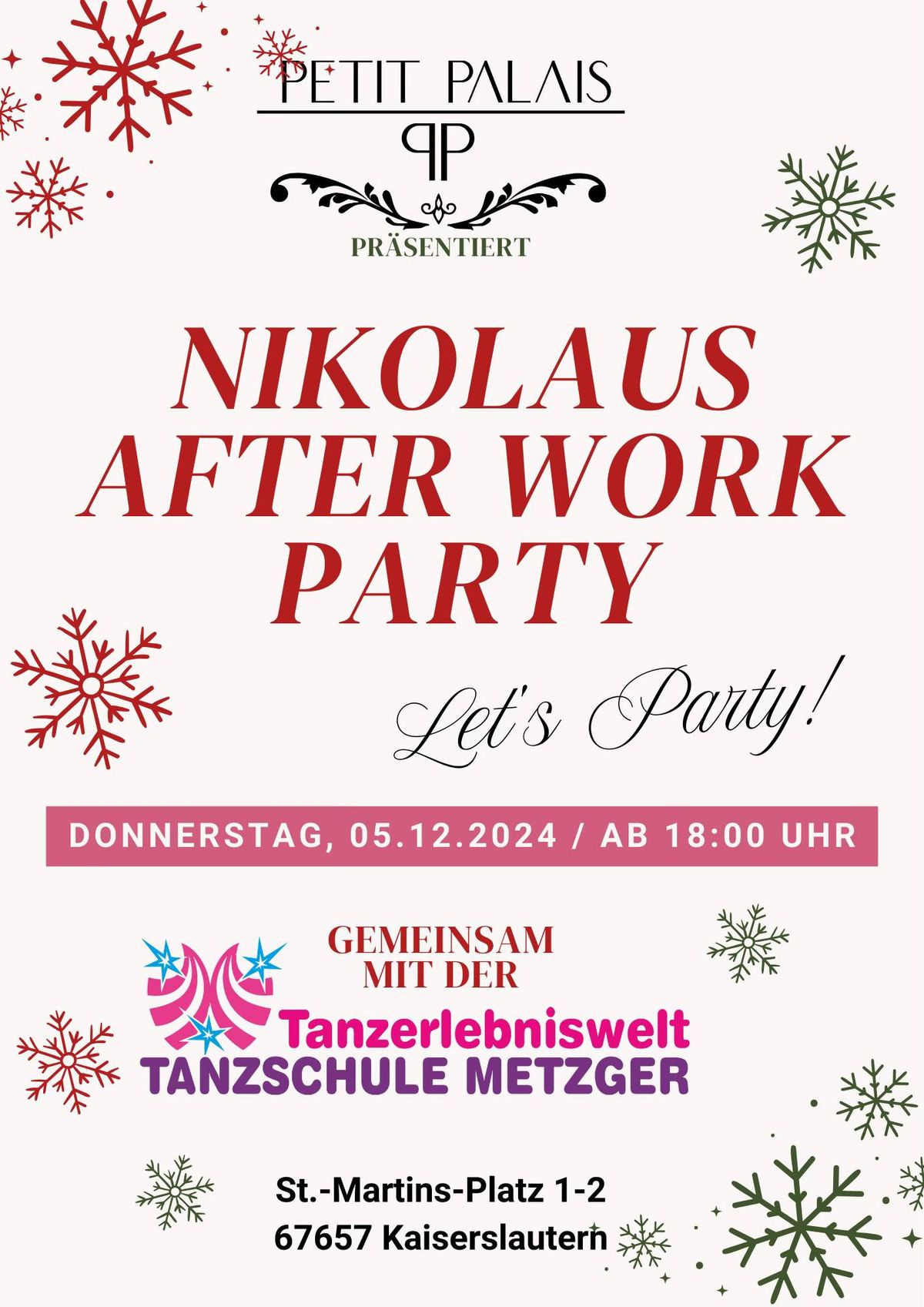 Nikolaus After Work Dance im Petit Palais