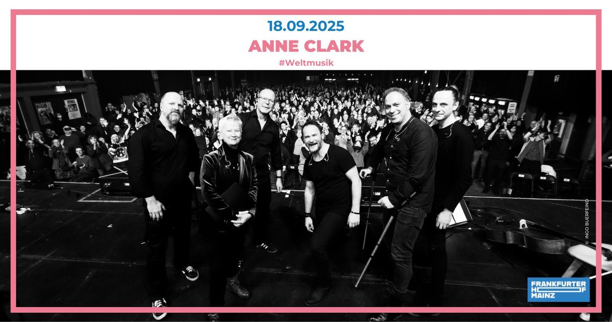 Anne Clark | Frankfurter Hof |Mainz