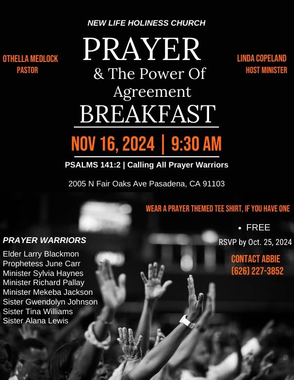 Prayer Breakfast - Prayer & The Power of Agreement 