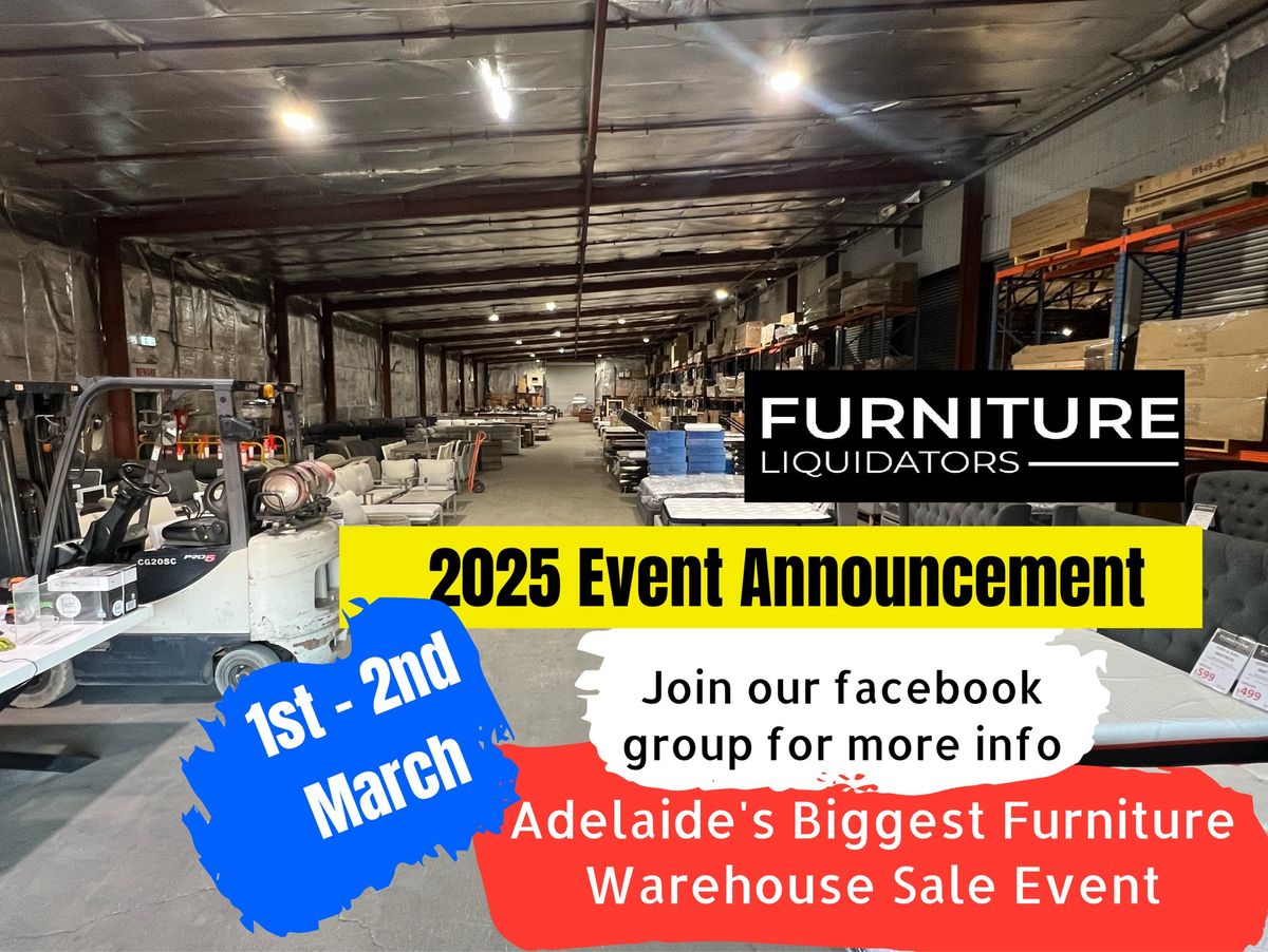 South Australia's BIGGEST Warehouse Furniture Clearance Event