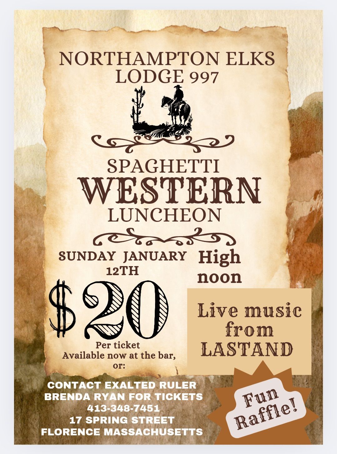 Northampton Elks Spaghetti Western Luncheon \ud83c\udf5d