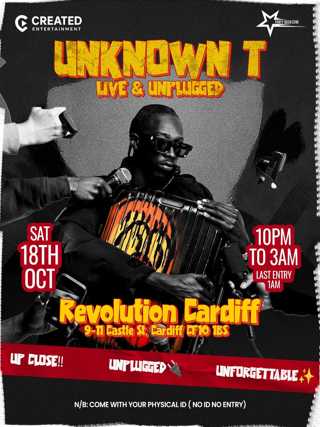 CARDIF: Superstar Unknown T performing live at our Upclose Unplugged and unforgettable night event 