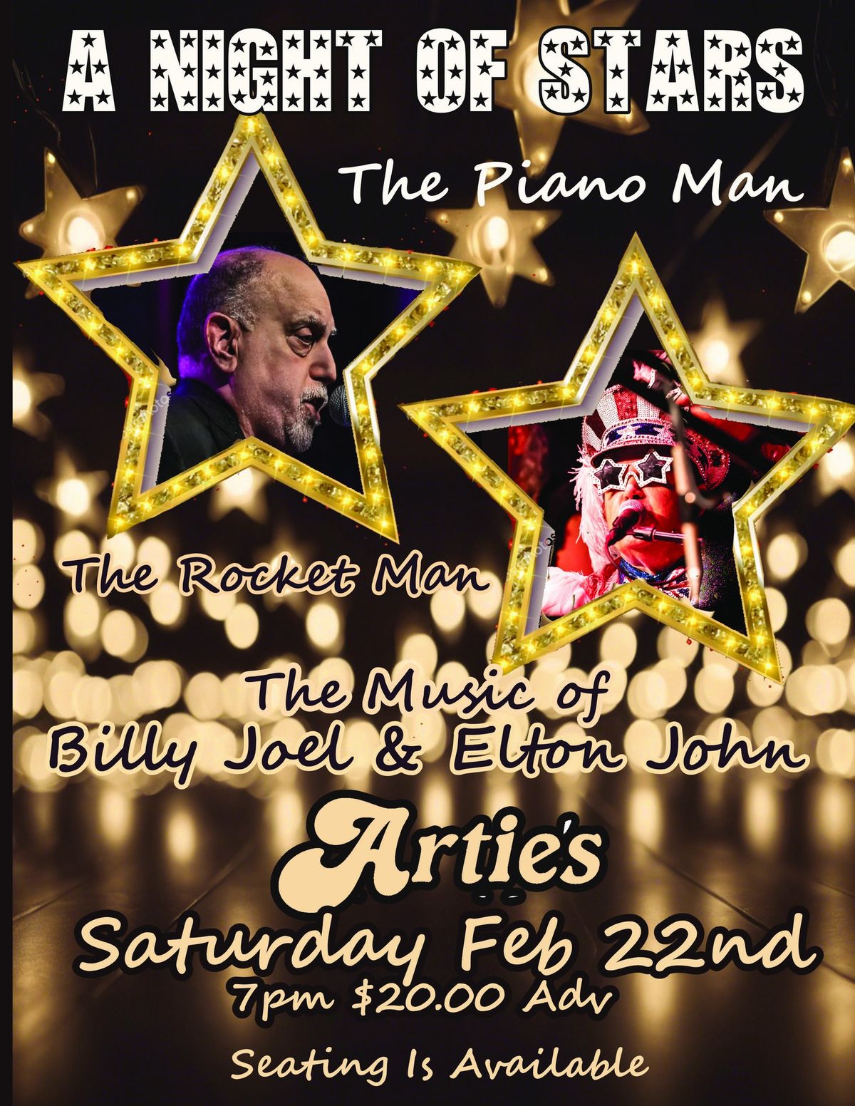 Piano Man Meets Rocket Man -BILLY JOEL and ELTON JOHN tributes -