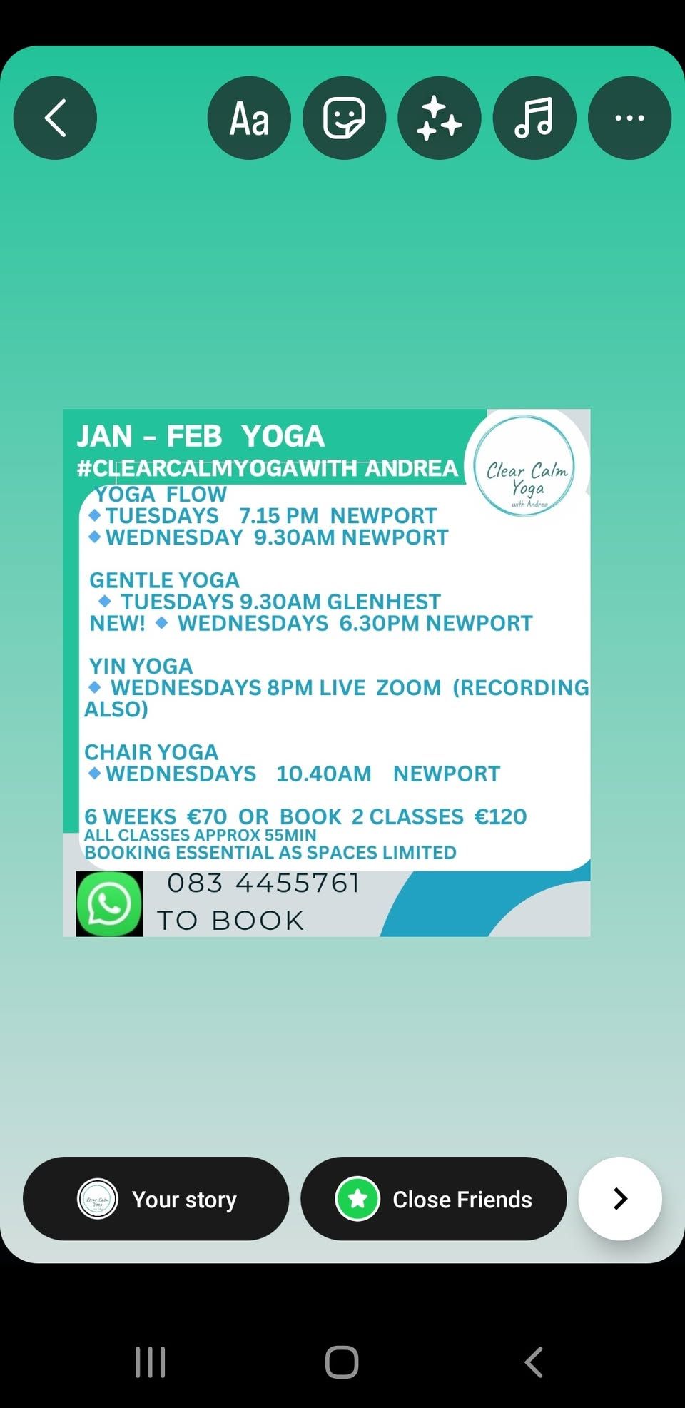 Yoga Classes  Newport and Glenhest 