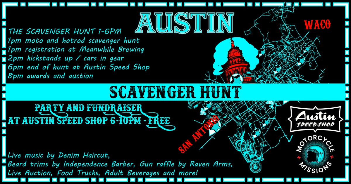 Motorcycle Missions Scavenger Hunt Fundraiser