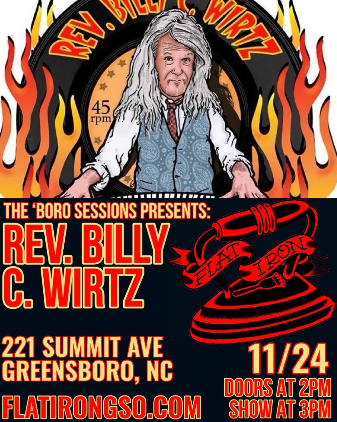 SUNDAY AFTERNOON WITH "WILD MAN" REVEREND BILLY C WIRTZ