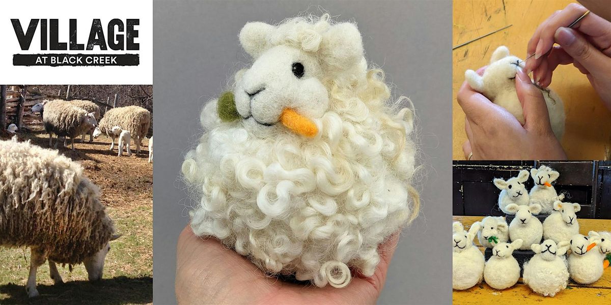 Needle Felt a Chewing Sheep Puff Workshop