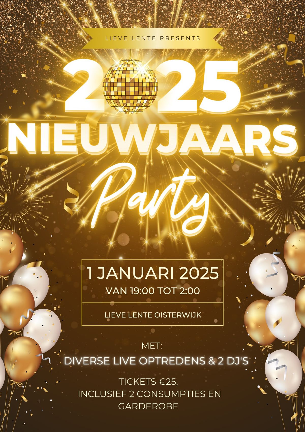 24e NIEUWJAARSPARTY\ud83c\udf89@Lieve Lente