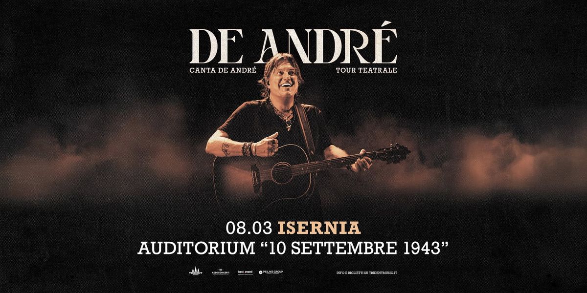 Cristiano De Andr\u00e9 - 08.03.2025 - Isernia, Auditorium "10 Settembre 1943"