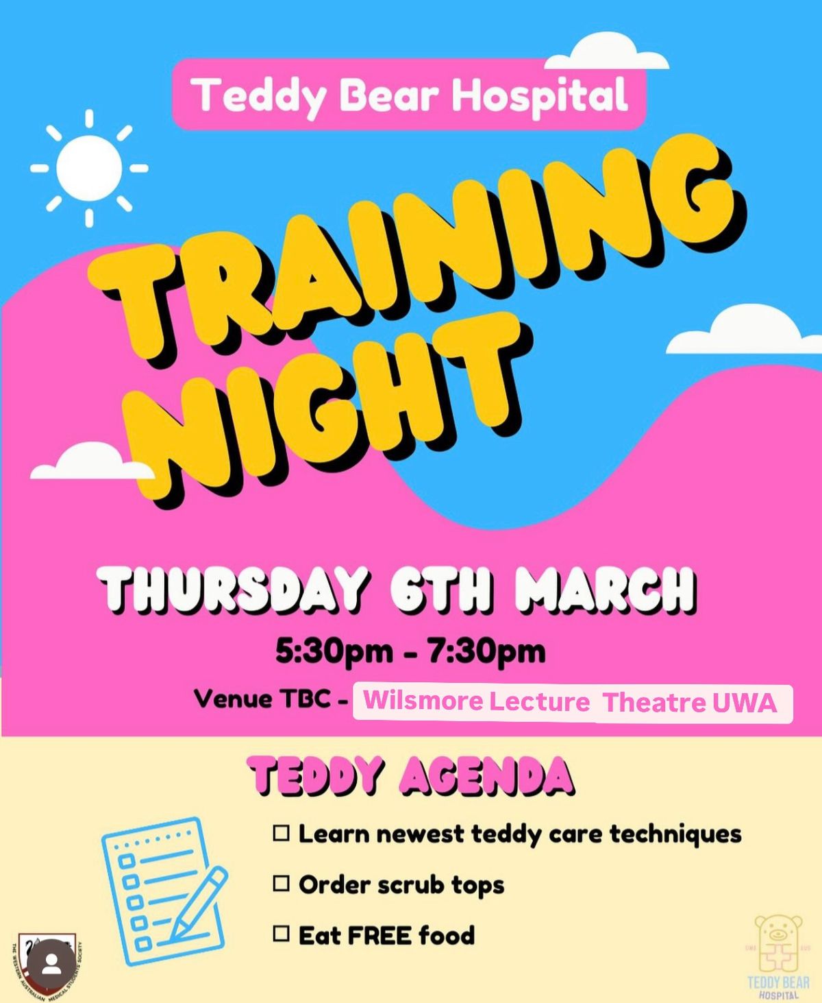 Teddy Bear Hospital Training Night! 