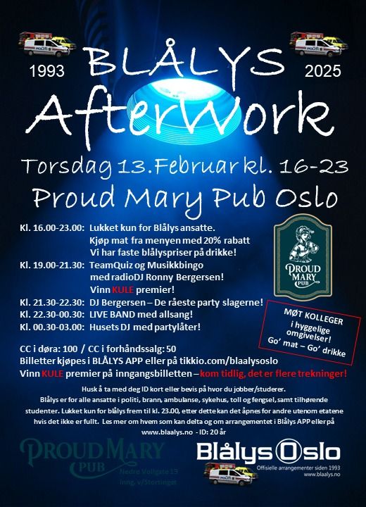 Bl\u00e5lys Afterwork Torsdag 13 Februar 2025