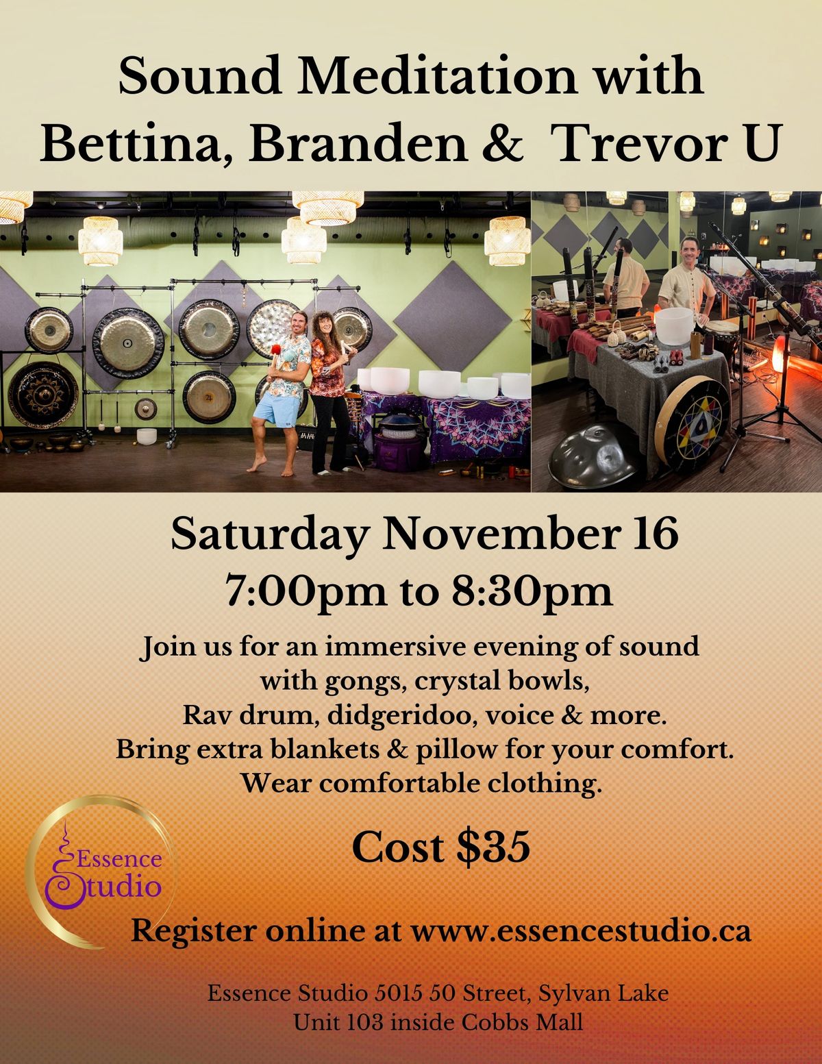 Sound Journey with Bettina, Branden & Trevor