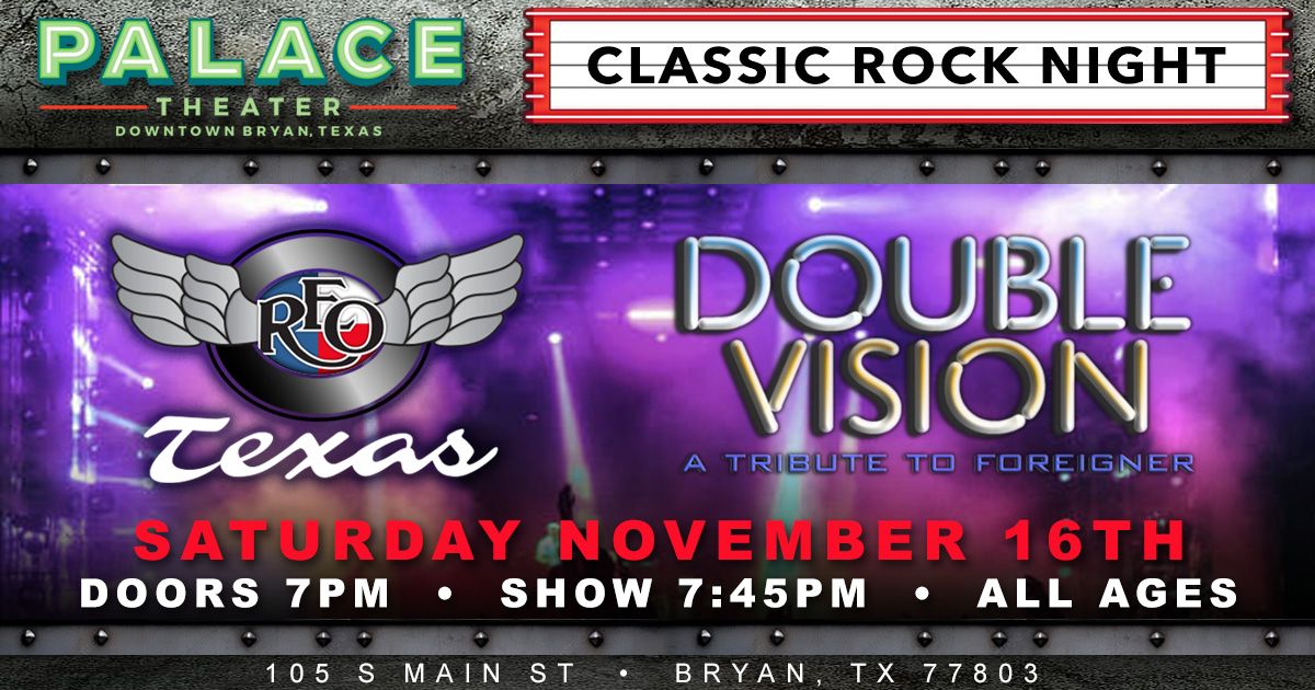 November Cover Show - Double Vision & REO Texas 