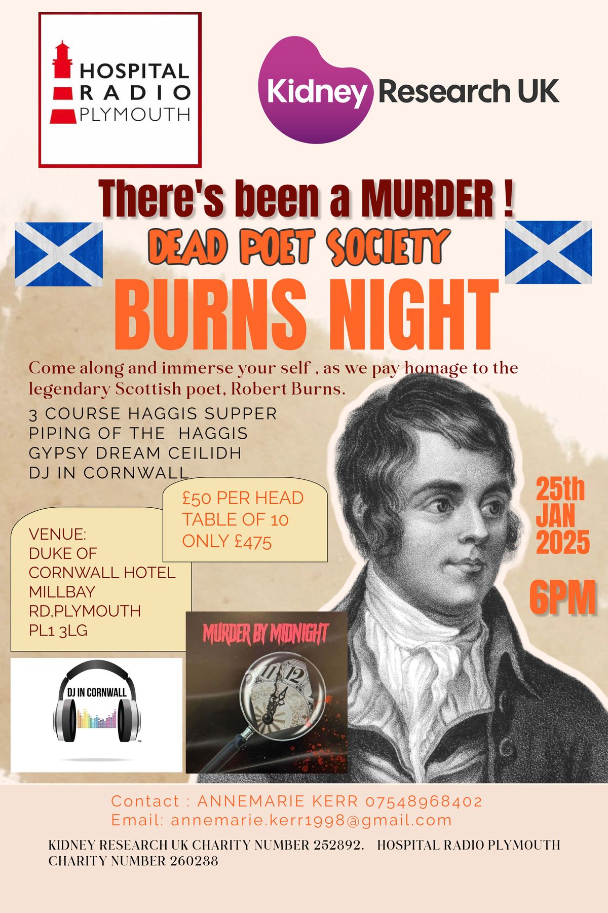 BURNS NIGHT (There's Been a MURDER ! )