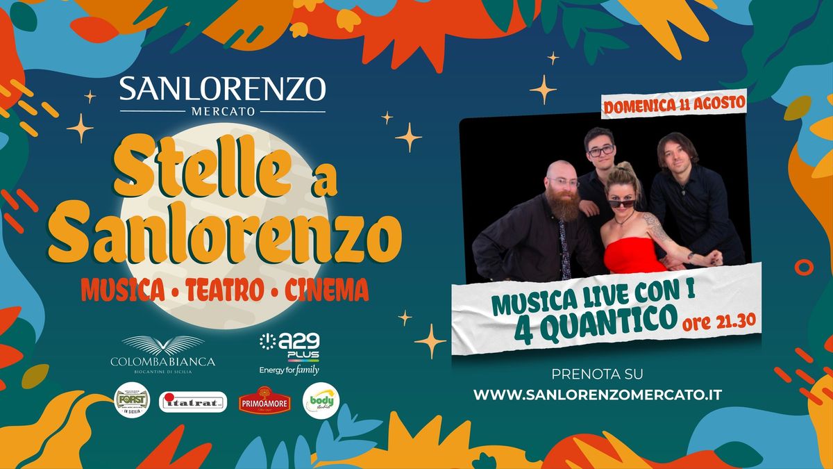 Dom. 11 Agosto | Musica live con i 4 Quantico