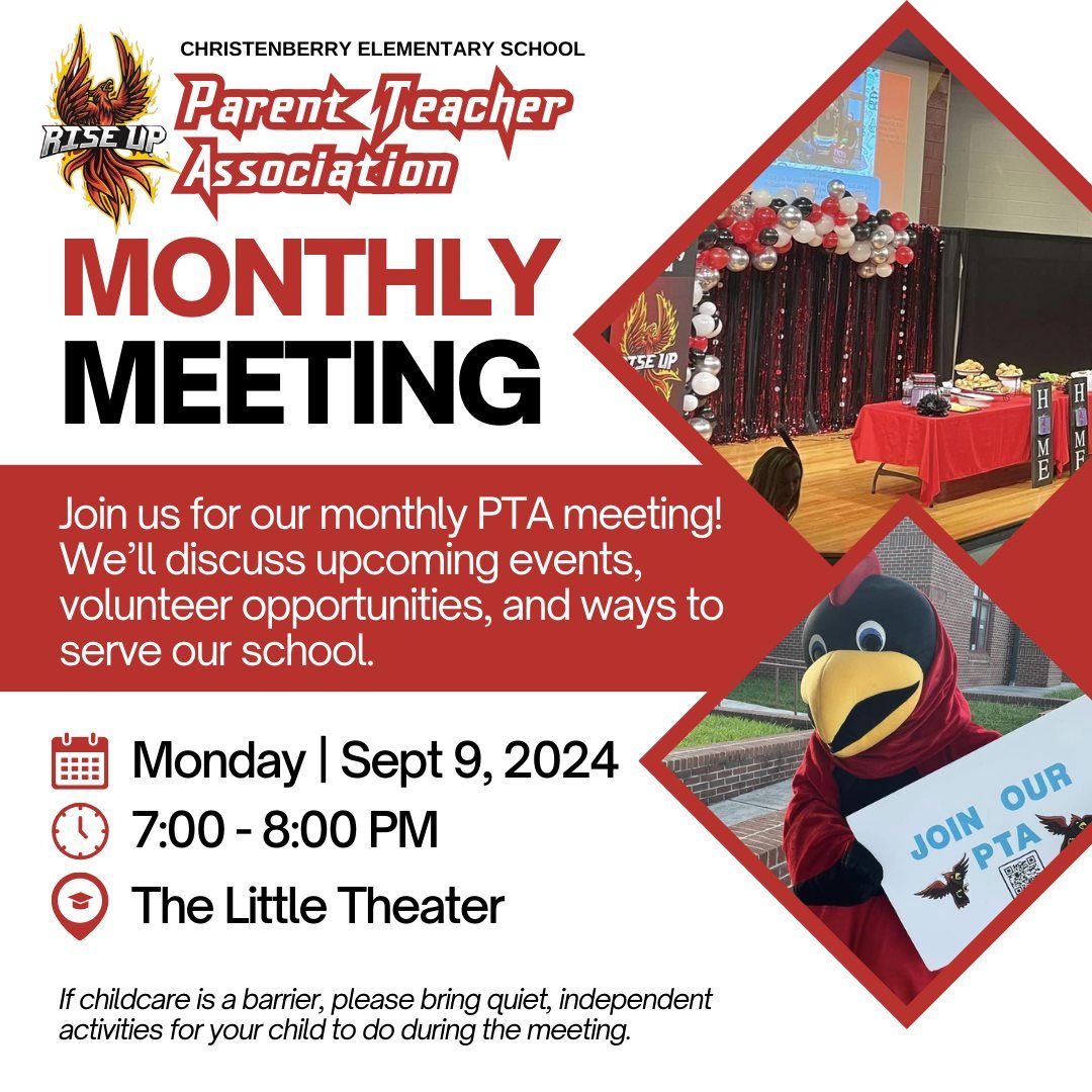 Monthly PTA Meeting - Christenberry