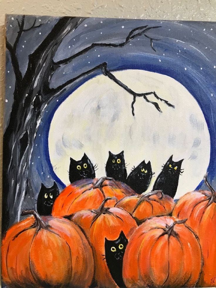 Pumpkins and Cats