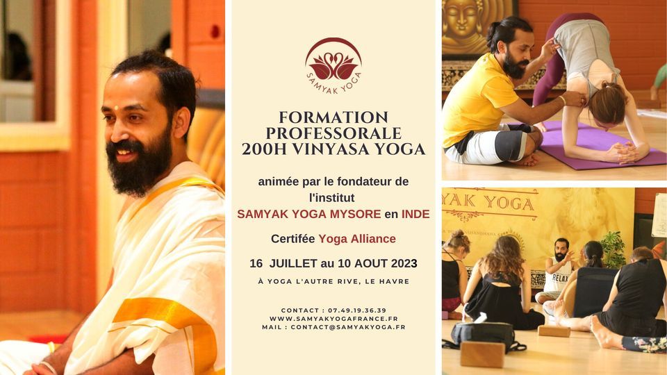 Vinyasa Yoga Formation Professorale RYT 200H