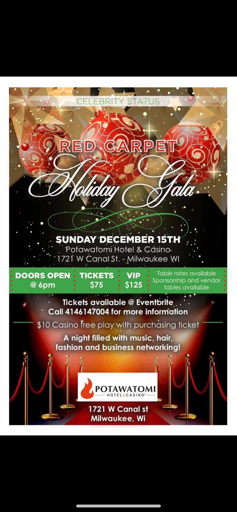 Celebrity Status Holiday Gala