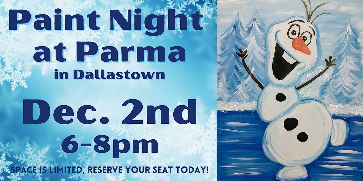 Snowman Paint Night