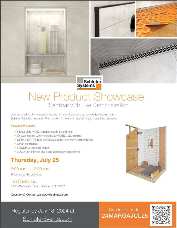 Schluter New Product Showcase