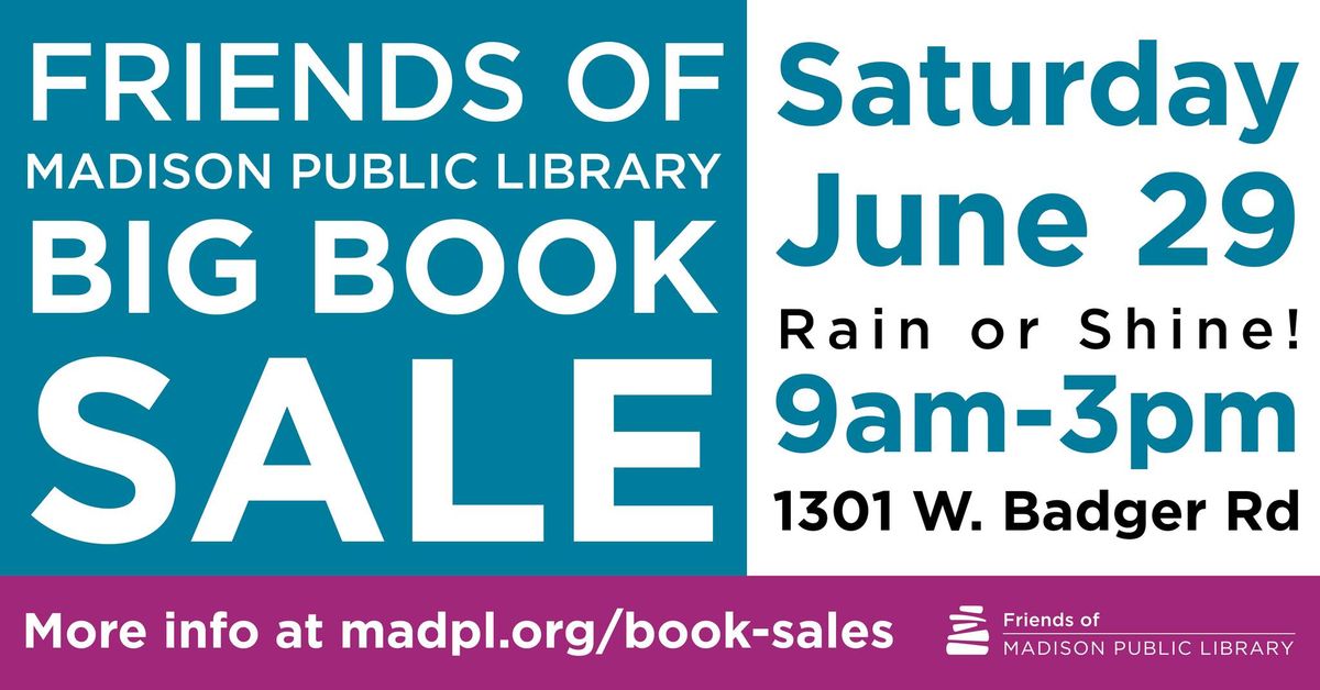 BIG Book Sale by Friends of Madison Public Library