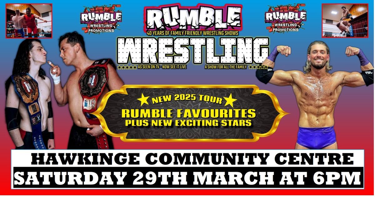 Rumble Wrestling 2025 Tour Comes to Hawkinge