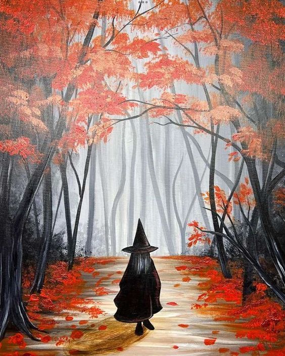 Paint Night! Witch's Woods!