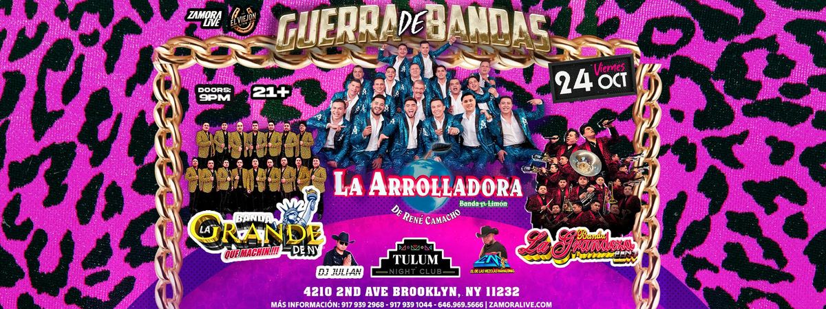 GUERRA DE BANDAS CON LA ARROLLADORA EN BROOKLYN NY